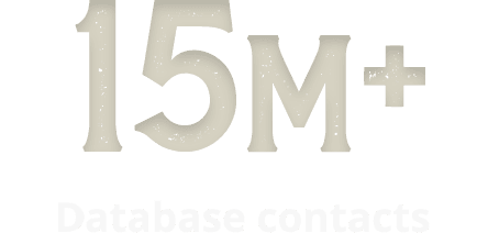 15 million plus database contacts