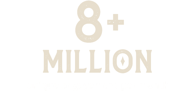 8 plus million unique engagements per month